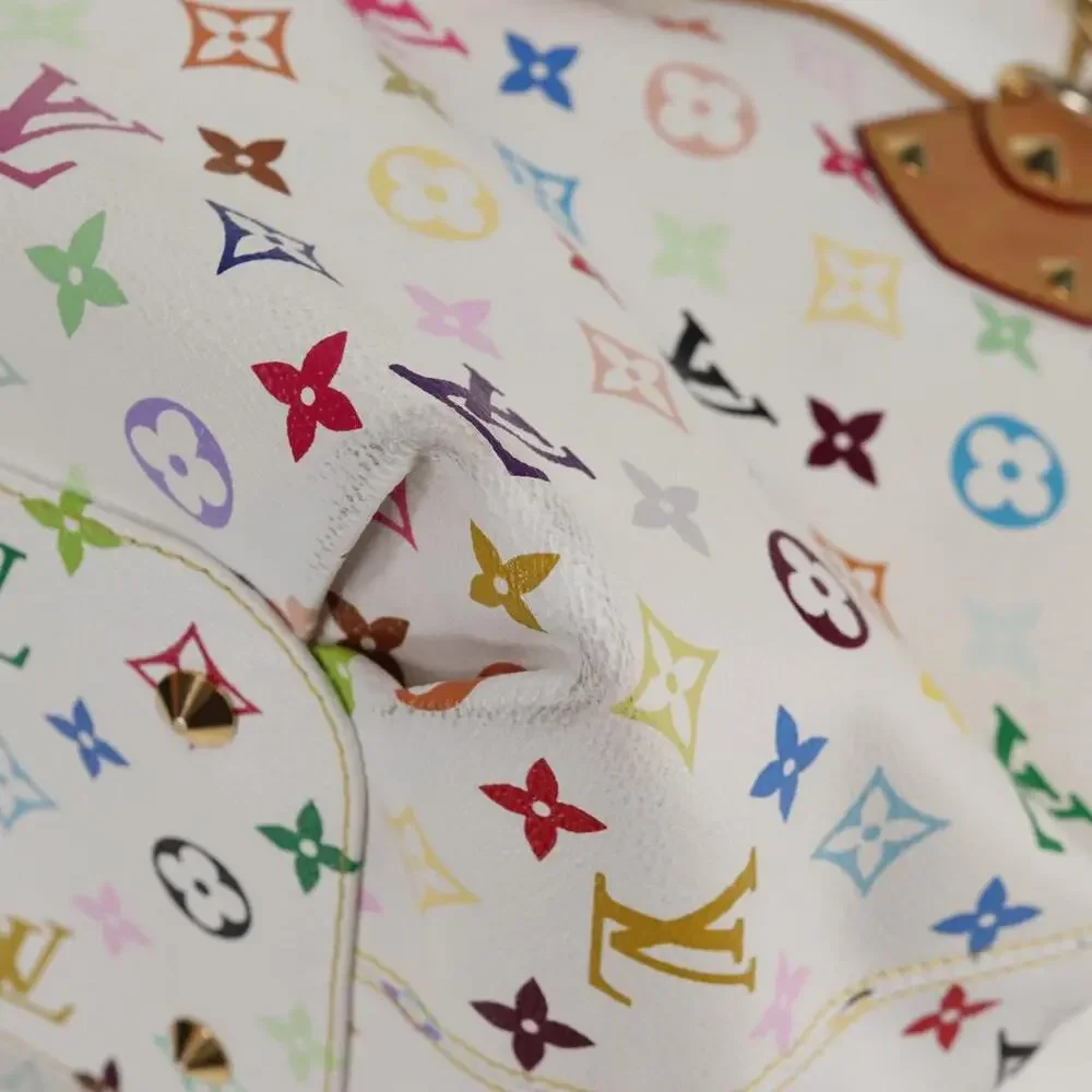 LOUIS VUITTON Monogram Multicolor Annie MM Tote Bag White M40307 - Picture 15 of 16